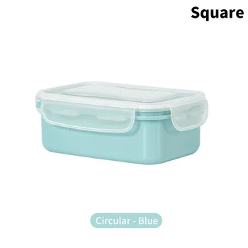 Мини-холодильник Crisper Small Lunch Box Пластиковая герметичная банка для хранения Круглая кухонная изолированная коробка для завтрака Органайзер для закусок