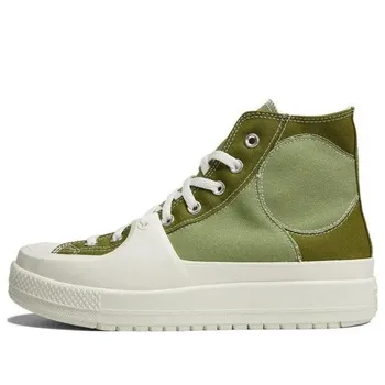 Кроссовки chuck taylor all star high 'construct colorblock - alligator' Converse, зеленый