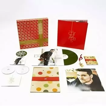 Виниловая пластинка Мichael Bubble - Christmas (10th Anniversary) (Green) (1LP+2CD+DVD)