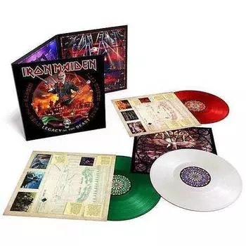 Виниловая пластинка Iron Maiden ‎– Nights Of The Dead, Legacy Of The Beast - Live In Mexico City (Limited Edition) (Green, White &amp; Red VINYL ) 3LP