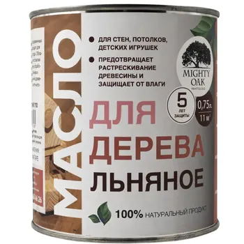 Масло для дерева Mighty Oak льняное 750 мл