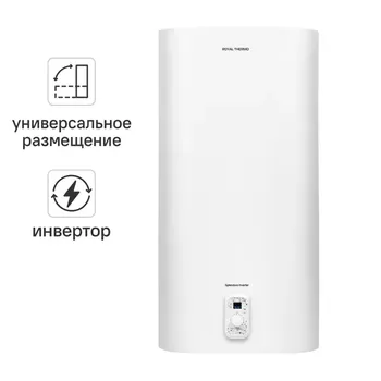 Накопительный водонагреватель электрический 100 л Royal Thermo RWH 100 Splendore Inv 2 кВт нержавеющая сталь мокрый ТЭН