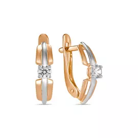 Серьги c фианитами