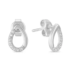 Серьги c фианитами