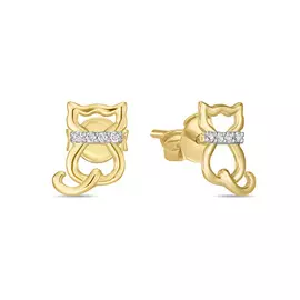 Серьги c фианитами
