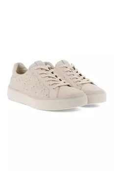 Кожаные кеды с рельефным узором Street Tray W ECCO