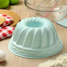 Форма для выпечки силикон, 23.5х10.5 см, круглая, Daniks, Квантум, Y4-5172