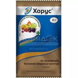 Фунгицид Хорус, от основных болезней плодовых культур, 2 г, Зеленая аптека Садовода