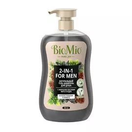 Гель для душа BioMio, Мята и кедр, для мужчин, 650 мл
