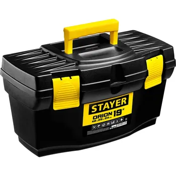 Ящик 48 см x 25 см x 24 см, пластик, ручка, STAYER ORION-19 (38110-18_z03)