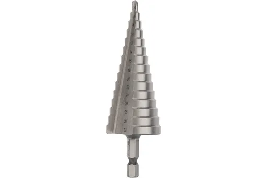 Сверло ступенчатое, HSS, по металлу, Kranz, 4-32мм, 1 шт. (KR-12-6603)