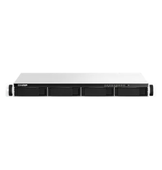 Сетевой накопитель (NAS) QNAP TS-464eU, слоты 4x2.5"/3.5" SATA3, 2xM.2-PCI-E, 2x2.5Гбит/c, HDMI, 2xUSB 3.X, Intel Celeron N5105/N5095/4x2GHz, DDR4 8Gb, 100W, 1 U, (TS-464eU-8G)