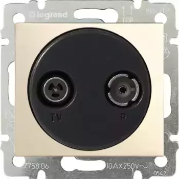 Розетка TV-R Legrand Valena Звезда слоновая кость 774332