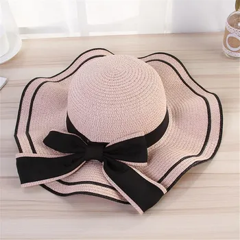 Женская пляжная соломенная шляпа Jazz Sunshade Panama Trilby Fedora Hat Gangster Cap белый