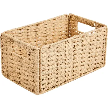 Корзина для хранения 30x15x18 см бумага цвет бежевый
