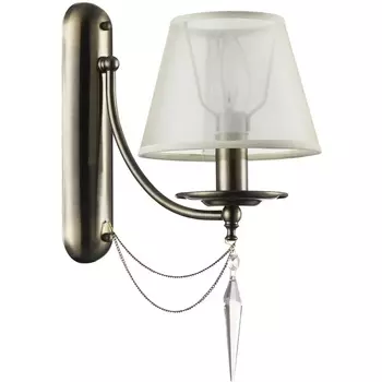 Бра с подвесками из хрусталя Freya Garcia FR2908-WL-01-BZ