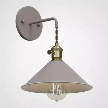 Бра с подвесным плафоном Braid Wall Khaki Imperiumloft Braid-Wall01 (181880-26) ImperiumLoft