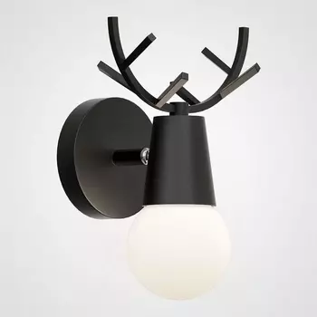 Бра для детской с рожками Deer A Black ImperiumLoft Deer01 (181038-26)