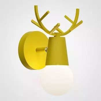 Бра для детской с рожками Deer A Yellow ImperiumLoft Deer01 (181042-26)