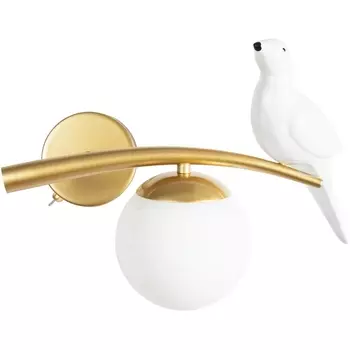 Бра с выключателем птички Arte Lamp Eltanin A3422AP-1GO