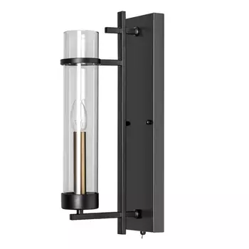 Бра с выключателем Hugo A1688AP-1BK (Artelamp)