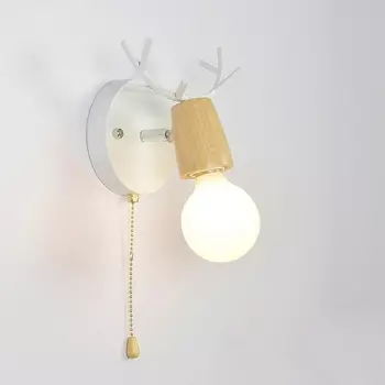 Бра с рожками Deer A Switch White/Light Wood ImperiumLoft Deer01 (204237-26)
