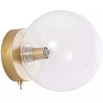 Бра с выключателем Arte Lamp Vincent A7790AP-1GO в форме шара