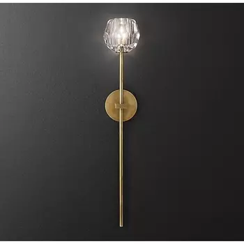Бра Rh Boule De Cristal Long Sconce Brass ImperiumLoft 44,305 (185376-22) в форме шара