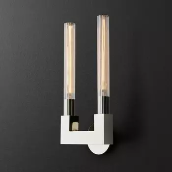 Бра Rh Cannelle Wall Lamp Double Sconces Chrome ImperiumLoft 44,759 (147875-22)