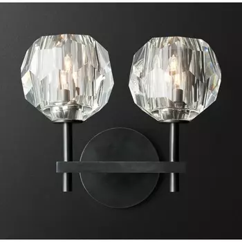 Бра Rh Boule De Cristal Double Sconce Brass черный ImperiumLoft 44,233 (178385-22) шарики