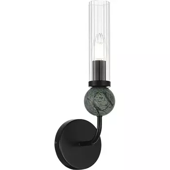 Бра ST Luce Medea SL1244.401.01 черный/прозрачный E14 1*40W