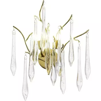 Бра ST Luce Teardrops SL1660.201.02 Шампань/Шампань, Прозрачный G9 2*5W 4000K
