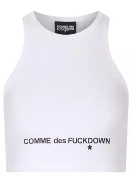 Топ с логотипом COMME DES FUCKDOWN