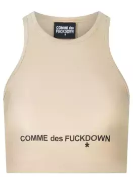 Топ с логотипом COMME DES FUCKDOWN