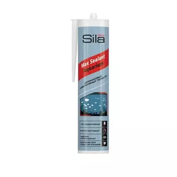 Герметик силиконовый Sila Pro Max Sealant AQ аквариумный бесцветный 290 мл