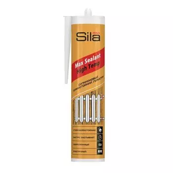Герметик силиконовый Sila Pro Max Sealant High Temp термостойкий красный 290 мл