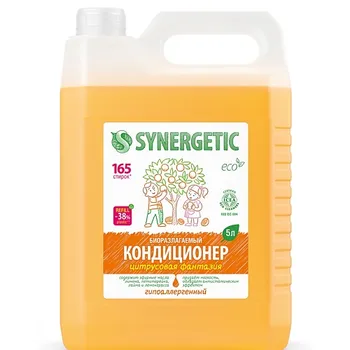 SYNERGETIC Кондиционер-ополаскиватель для белья Цитрусовая фантазия гипоаллергенный 5000.0