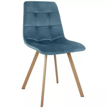 Стул тёмно-бирюзовый с ножками под дерево Bradex Home EAMES FR 0734
