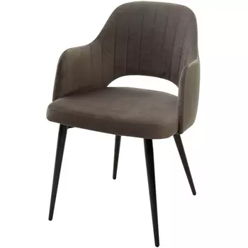 Стул ГРАФИТ #14, велюр / черный каркас M-City FANTINE-LA 461MC03503