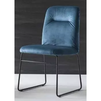 Стул GRETA CB/1904 MET.P15 MATT BLACK/ VENICE S0J OCEAN BLUE, M-City