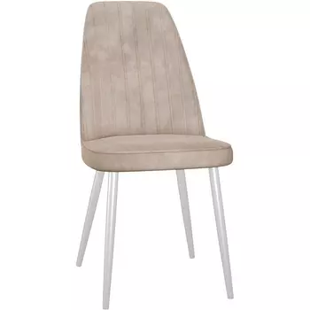 Стул DikLine 326 B03 BEIGE, ножки белые арт.00-00074243 Dikline