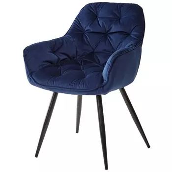 Стул MALTA BLUVEL-86 NAVY BLUE, велюр (M-City)