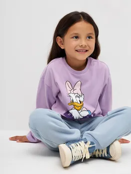 Лонгслив с принтом Disney Daisy Duck для девочек (розовый, 92)