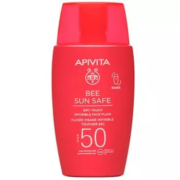 Apivita Bee Sun Safe Солнцезащитная невидимая эмульсия для лица SPF50 50мл