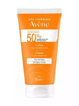Авен Солнцезащитный крем SPF 50+ без отдушек, 50 мл