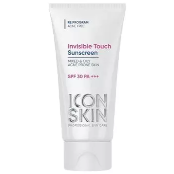 Icon Skin Invisible Touch Солнцезащитный крем-флюид для жирной и комбинированной проблемной кожи SPF30 50мл