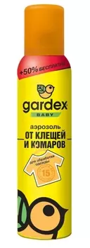 Аэрозоль Гардекс Бэби от клещей/комаров на одежду, 150 мл