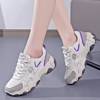 Old Daddy Shoes Женские весенние кроссовки 2023 г. Новые кроссовки Joker Студентки Уличные повседневные кроссовки. 35 хаки