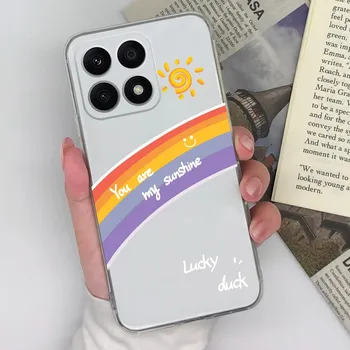 Для Honor 20S 30S 9S 9X Pro X8a X7a 8A Pro 50 Pro Magic5 Pro задняя крышка Модный защитный прозрачный мягкий силиконовый чехол Радужный бампер для Honor Honor 10i