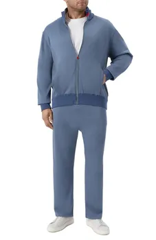 Спортивный костюм из хлопка и шелка Kiton